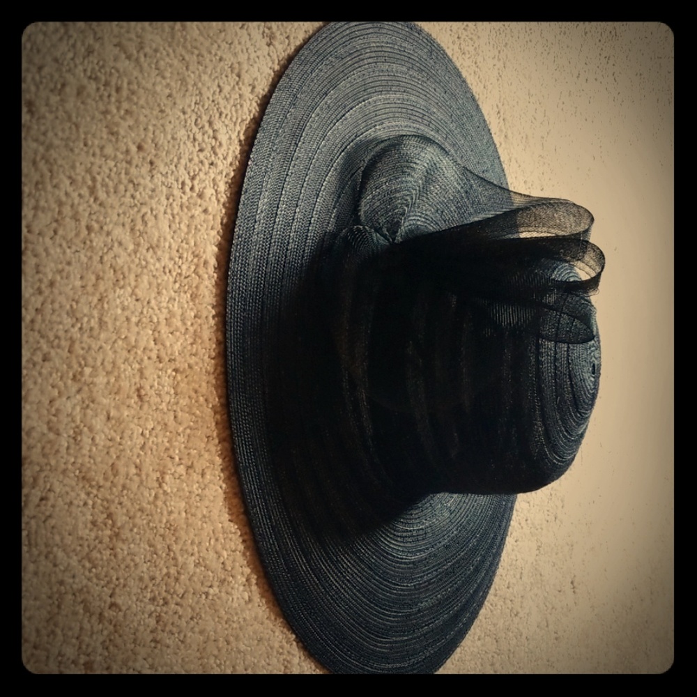 Black Summer Bonnet Hat